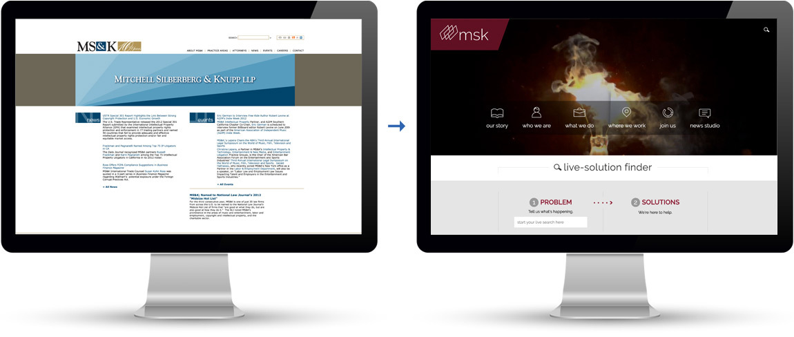 Before and after image of MSK